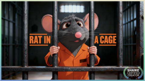 Rat in a cage