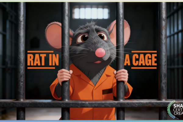 Rat in a cage