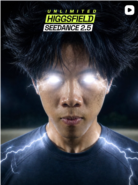Get the 33 Days of Unlimited Seedance 2.5 only on Higgsfield