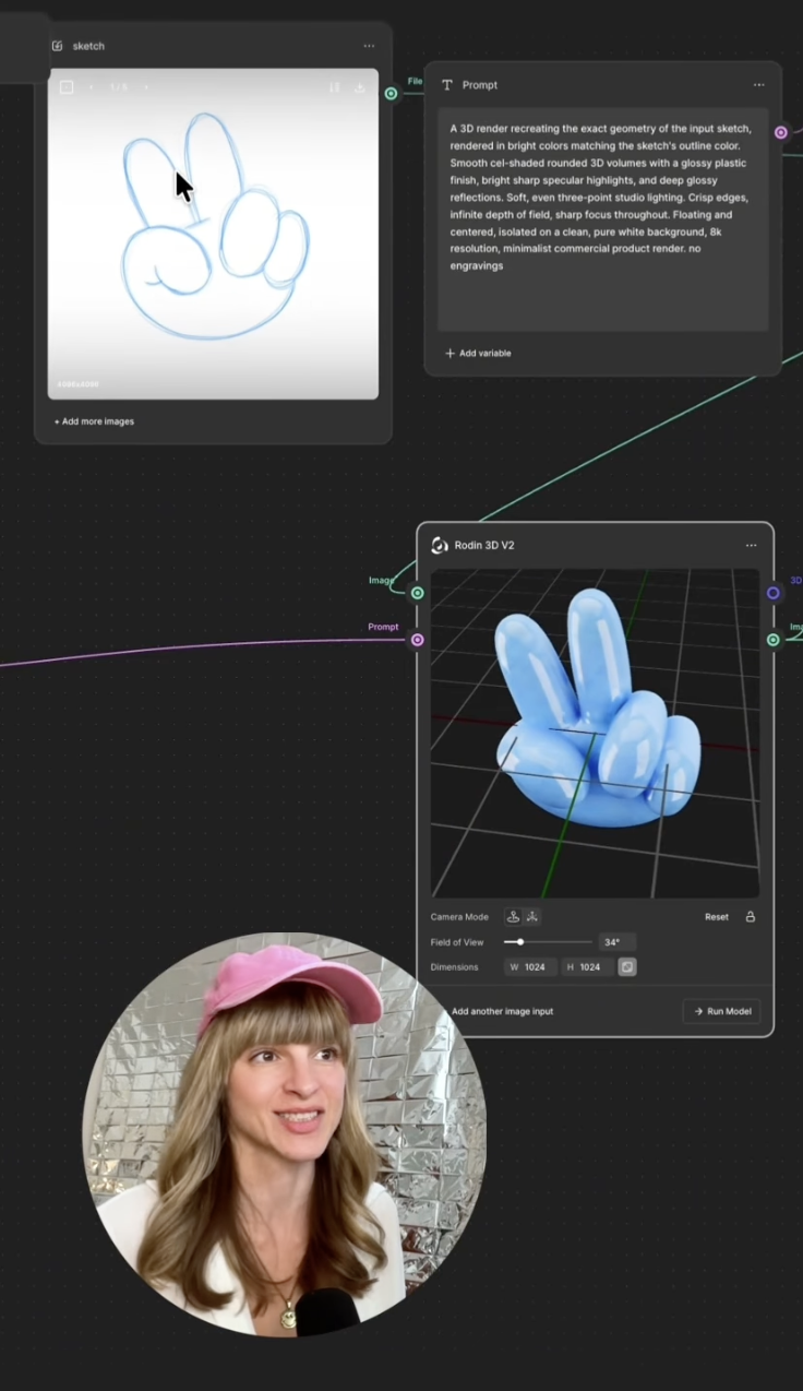 Turn Your Sketch into Interactive 3D with AI (Free Weavy Workflow)