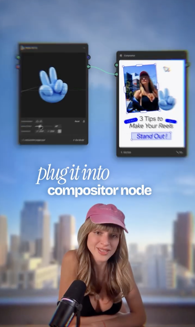 Comment “3D” for the free workflow ✌️