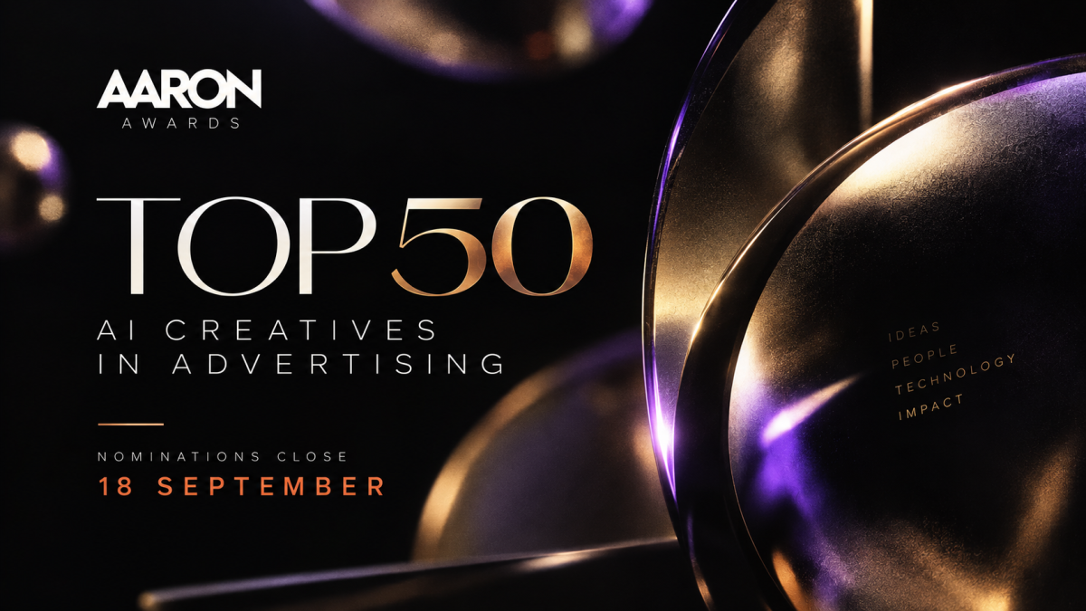AARON Top 50 AI Creatives in Advertising: Nominations Close September 18