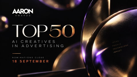 AARON Top 50 AI Creatives in Advertising: Nominations Close September 18